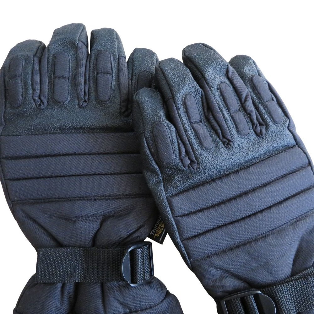 Thinsulate Ski Snowboard Winter Gloves Mens L Black Ultra Insulation Insulated - Picture 3 of 9